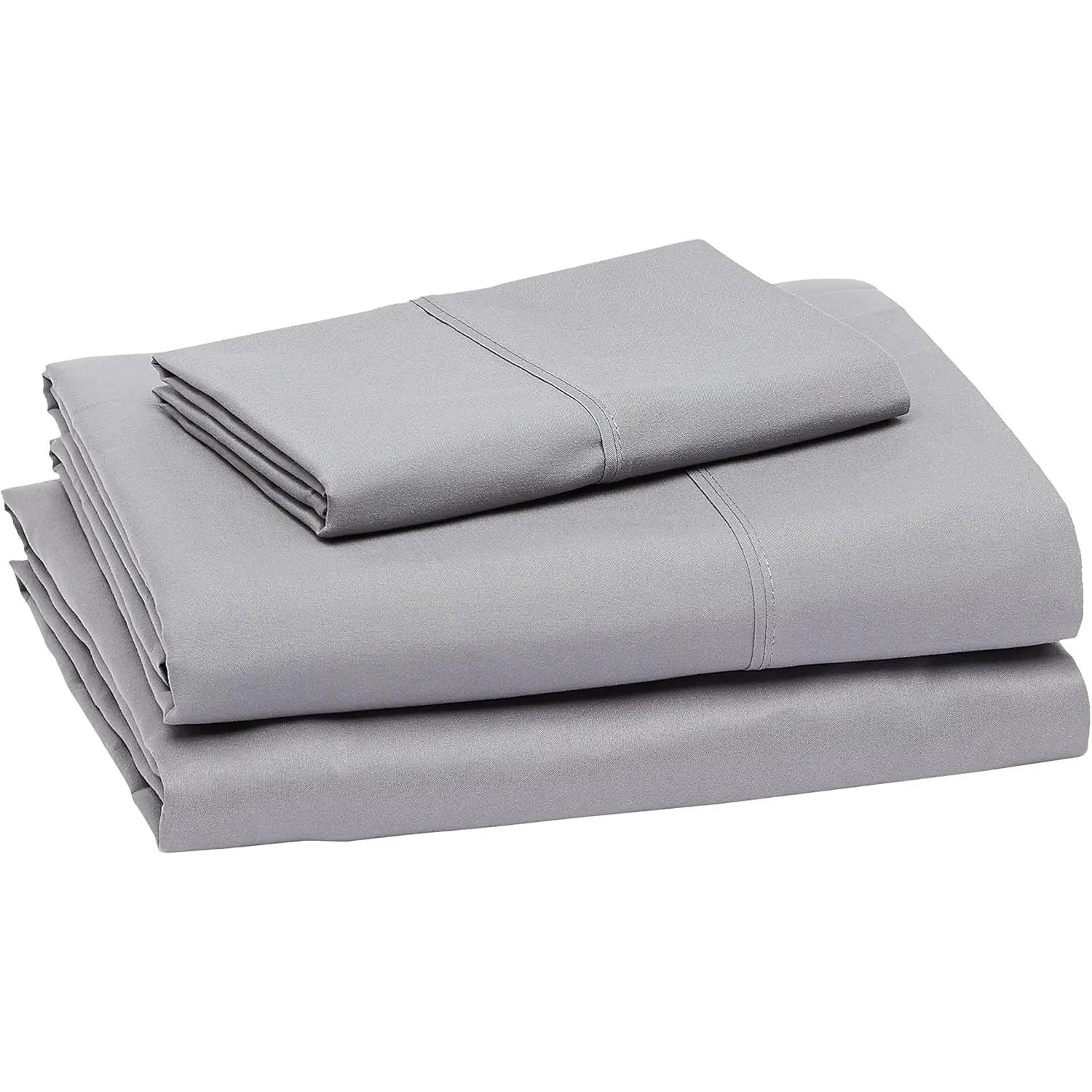 Light Gray Twin XL Microfiber Sheet Set - 3-Piece, 14-in Deep Pockets, 100% Polyester, Soft, Lightweight, Wrinkle Resistant, Fade Resistant, Breathable, Machine Washable, Easy Care