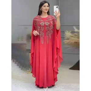 Abayas For Women Dubai Luxury 2024 Chiffon Boubou Muslim Fashion Dress Caftan Marocain Wedding Party Occasions Djellaba Femme