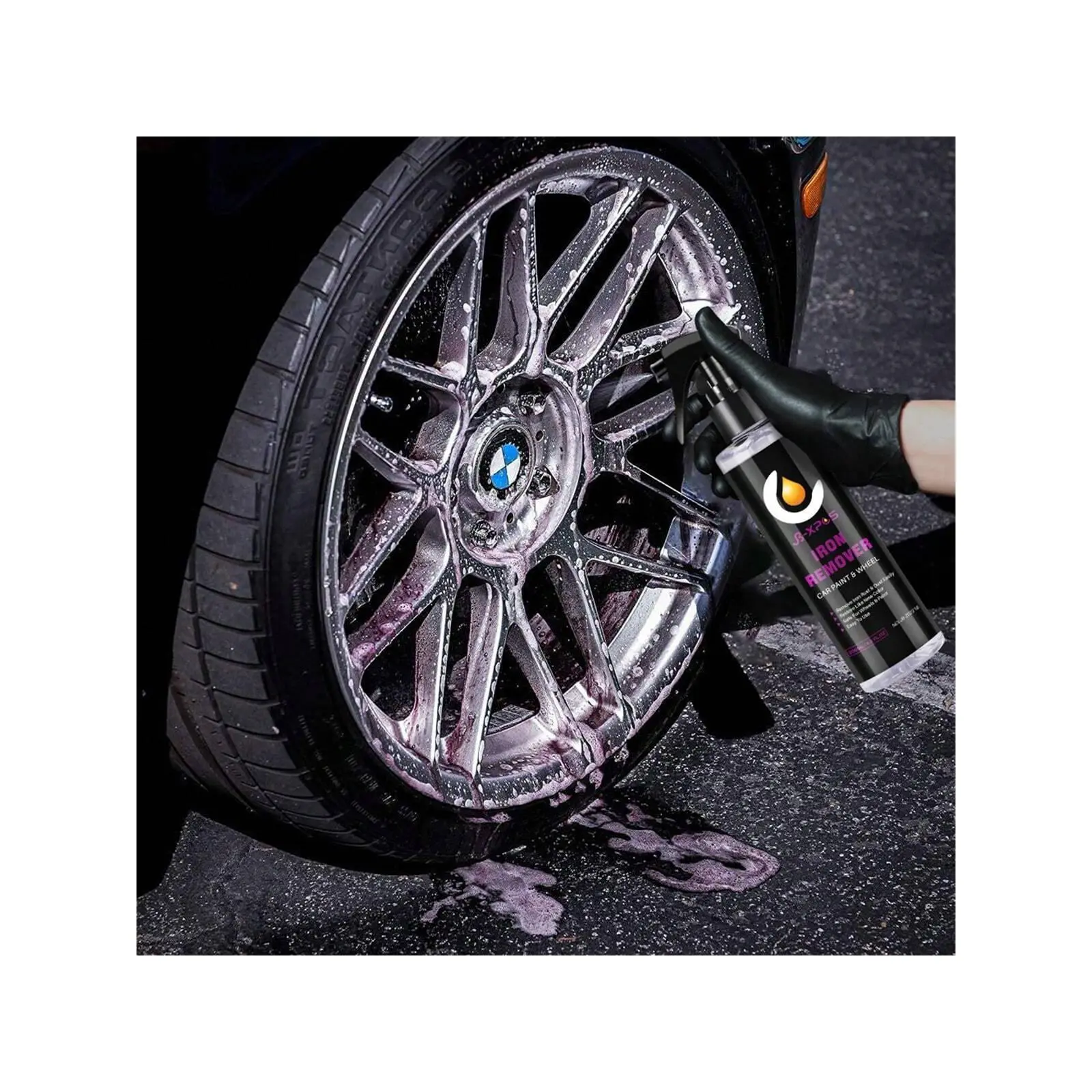 2PCS 200ml-Kit Car Iron Powder Kit Remover Rust For Metal Auto Wheel Hub Rust Prevention Spray Paint Surface Care Brake Cleaner JB XPCS 18