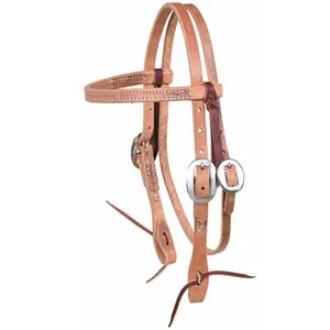 Berlin Custom Leather Pony Browband Headstall