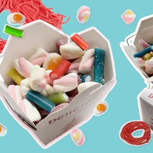 Halal Mini Candy Ramen Boxes – 4oz each | Includes Fizzy Strawberry Ropes, Egg Gummies, Rainbow Pencils, Marshmallow Twists & Chopsticks | Perfect Gift for Candy Lovers