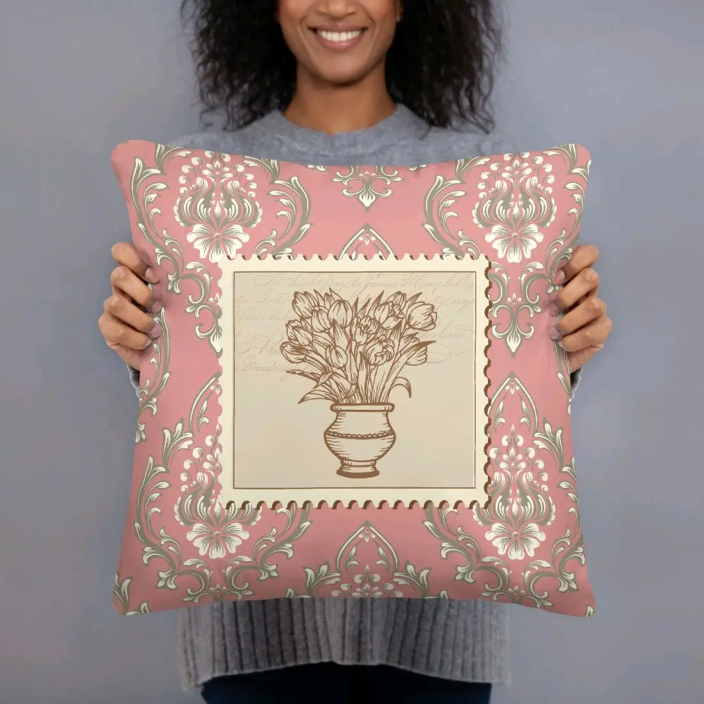 Spring Theme Personalized, Customized, Face, Pet, Photo, Decorative Pillow, 1 Count  - Add your Photo, Design and Color All Season
