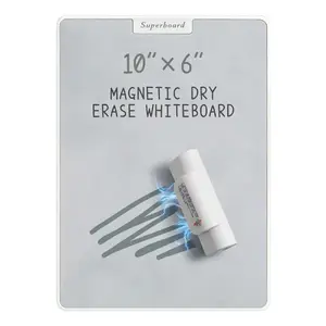 Magnetic Dry Erase Board 10x6 Inch, Desktop & WallMount Whiteboard with Magnetic Nano Surface, Ideal forOffice Home School Drawing Teaching, Perfect ChristmasBirthday Gift for Students Teachers