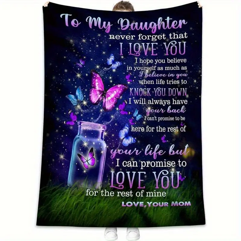 Gift For Daughter, Gift From Mom, Blanket For Daughter, Daughter Blanket, Birthday Anniversary Graduation Gift