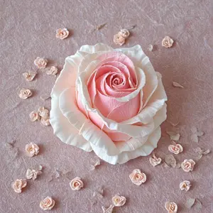 Elegant pink rose silicone mold - perfect for resin injection, jewelry making, and DIY crafts - suitable for Valentine's Day, Mother's Day, and wedding decorations, gift items | Romantic decoration | Durable mold, floral decoration