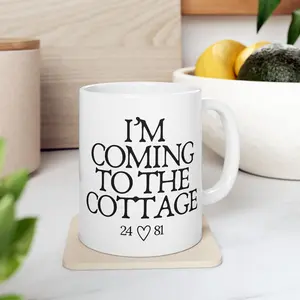Heated Rivalry Bookish Hockey Mug | 11oz & 15oz 'I'm Coming To The Cottage' Design