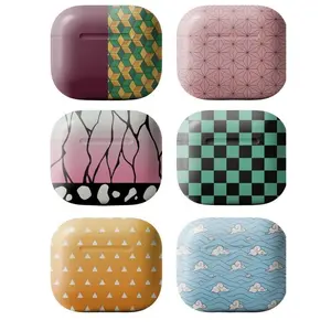 Demon Slayer Anime AirPods Case | Tanjiro, Nezuko, Zenitsu & Hashira Patterns | Soft Shockproof Cover for AirPods 1/2/3/4 & Pro