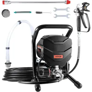 VEVOR Stand Airless Paint Sprayer with Cart, 950W 3000PSI High Efficiency Electric Airless Sprayer, Fine and Even Painting Effect, Paint Sprayers for Home Interior and Exterior Furniture and Fences