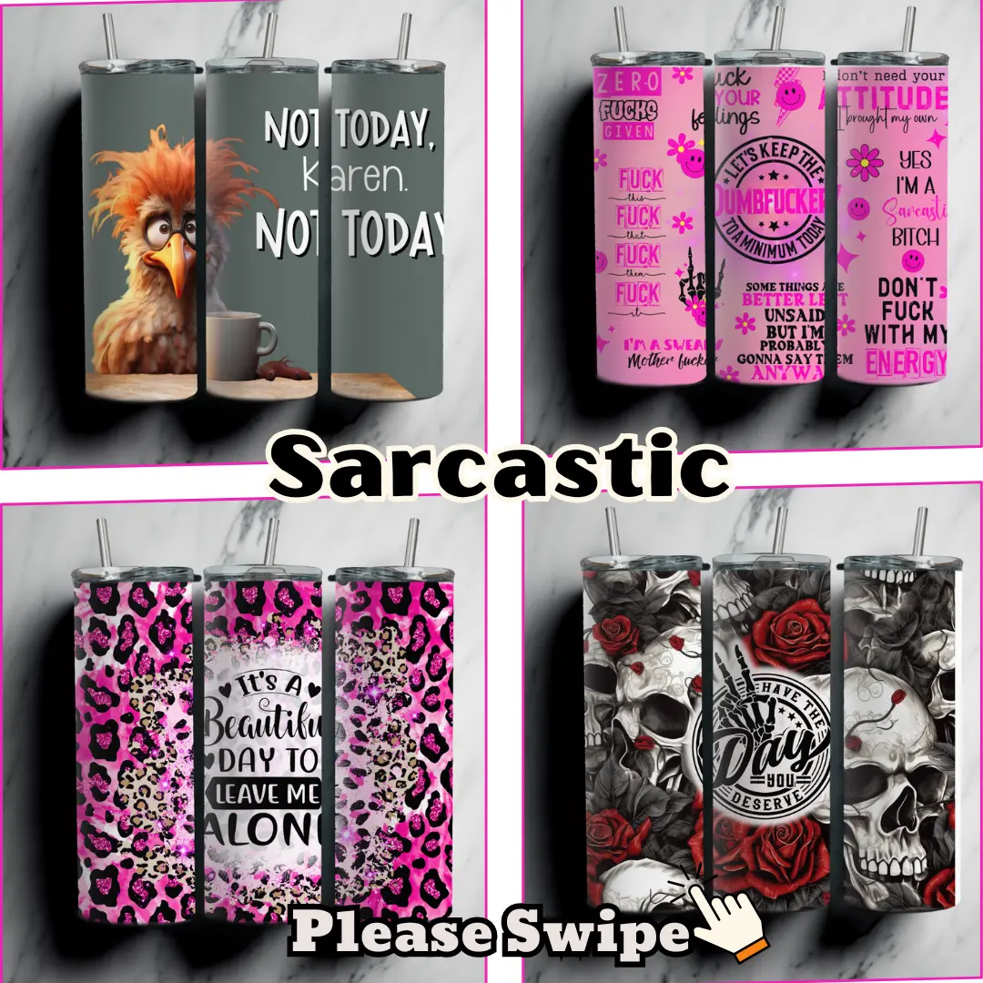 Sarcastic Funny 20oz Stainless Steel Double Insulated Tumbler with Straw for Hot and Cold Beverages - Drinkware, Flasks Traditional Coffee
