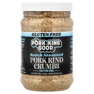 Pork King Good Pork Rind Crumbs, Ranch Seasoned , 12 oz (340 g)