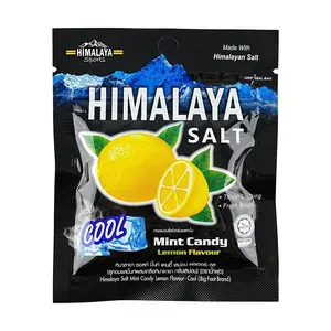 BIG FOOT Himalayan Rock Salt Lemon Mint Candy 0.53oz | Refreshing Throat Lozenges | Ouyang Nana Favorite