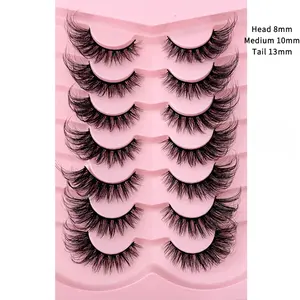 Fake eyelashes, multiple thick cat eyes, slanted flying eyes, elongated tail, thick and long, full outfit