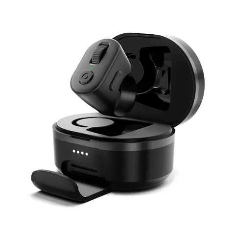 Rechargeable Compact Scrolling Ring Wireless Bluetooth Camera Accessory - 33 Ft Hands-Free Remote Control with Charging Case, Integrated iPad Stand, 86 Hours Battery, Ideal for Instagram Reels (Not Compatible with Kindle, Google, Motorola Devices)