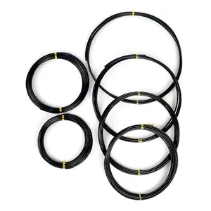 6 Pieces Bonsai Wire, 6 Sizes 1mm, 1.5mm, 2mm, 2.5mm, 3mm, 4mm Black Aluminum Wire, Total Length 152 Feet Bonsai Tool Set Suitable for Indoor Bonsai Trees
