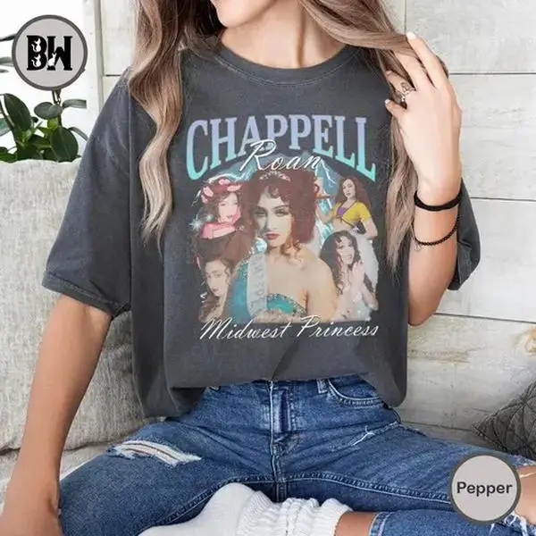 Chappell Roan Comfort Colors Shirt, Midwest Princess Unisex T-Shirt, Fan Tees, Merch Gift, Retro 90s Tee