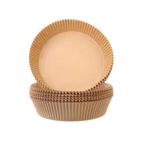 Round Air Fryer Paper Liner, 100pcs Disposable Air Fryer Liner, Baking Paper Liner for Home Kitchen, Kitchen Accessories