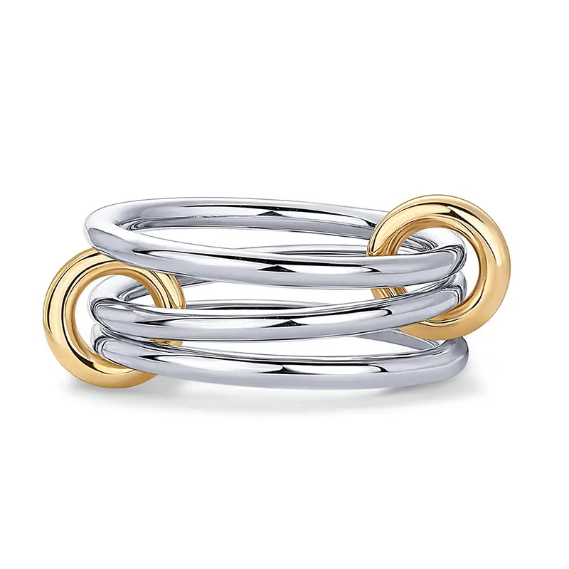 Three layer silver solid circle