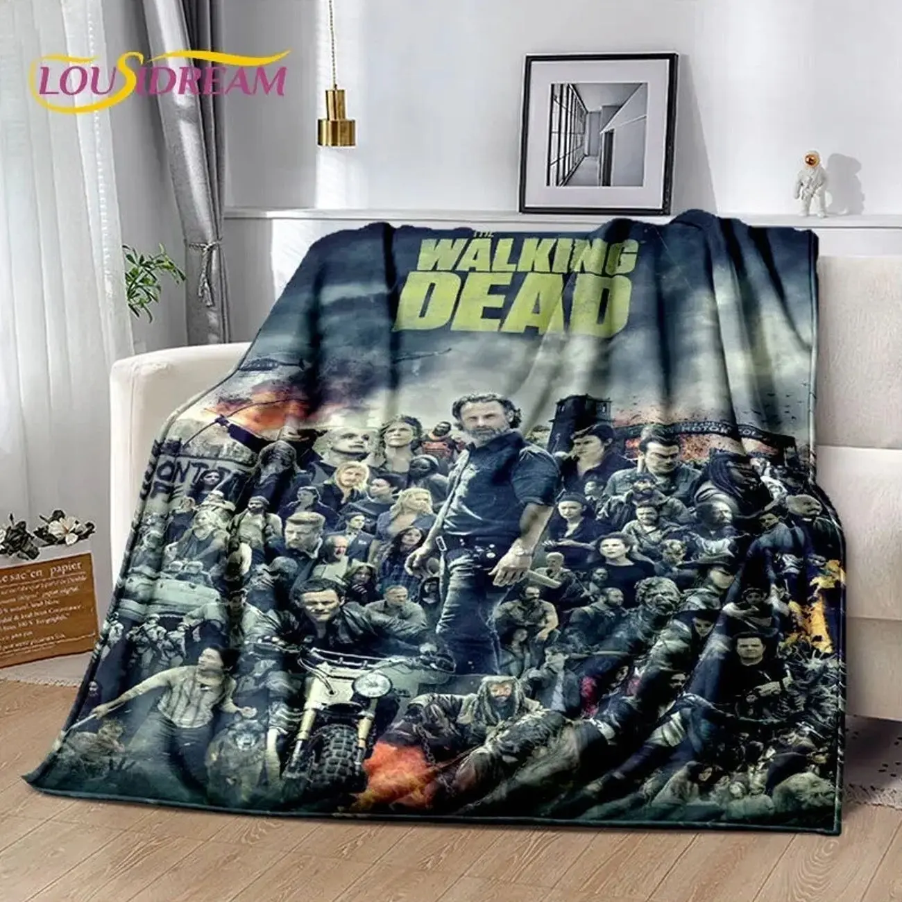 The Walking Dead Blanket Flannel Blanket Throw Blanket Sofa Picnic Cover