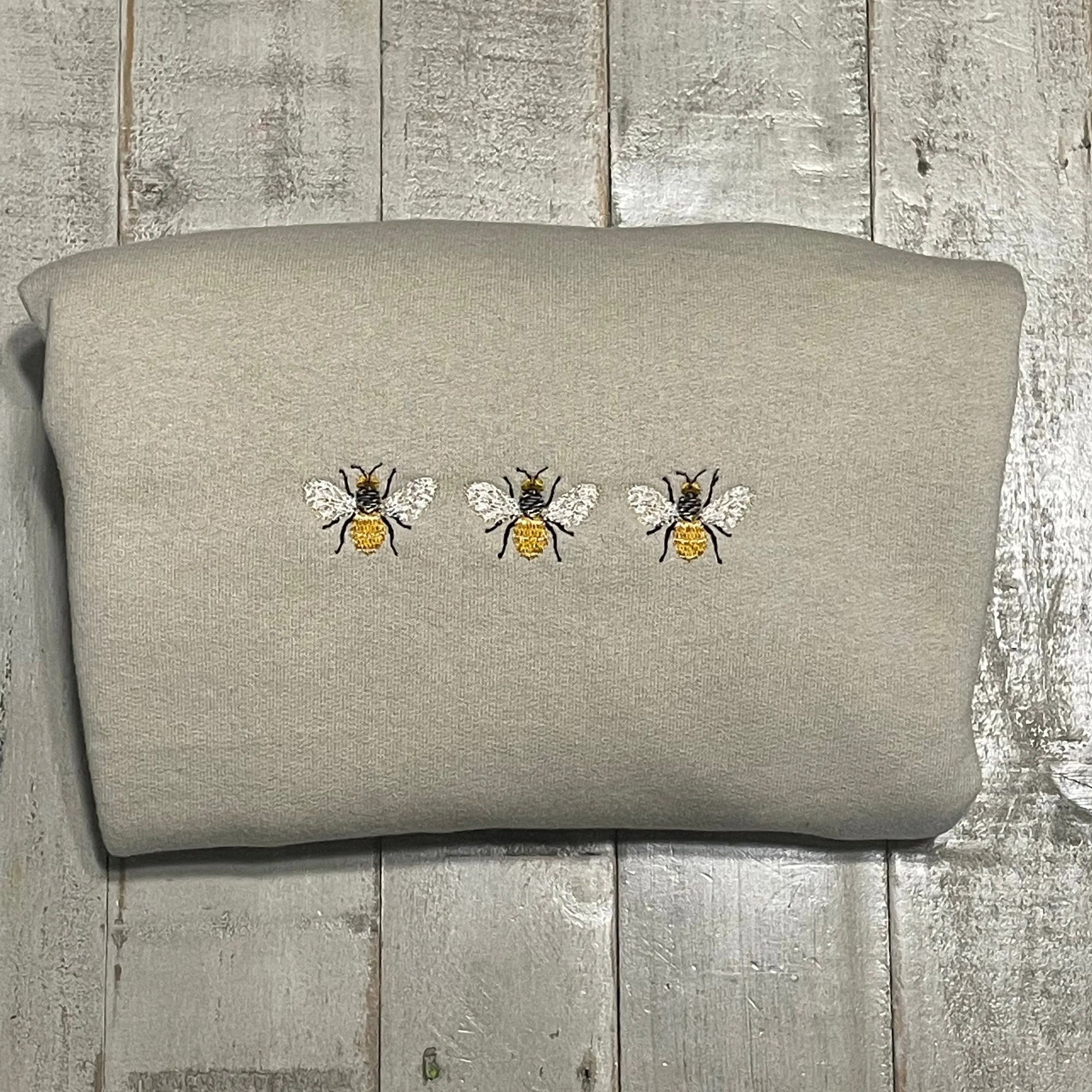 Embroidered Bumble Bee Crewneck-  Bee Sweatshirt -Cute Sweatshirt  - Trendy Crewneck