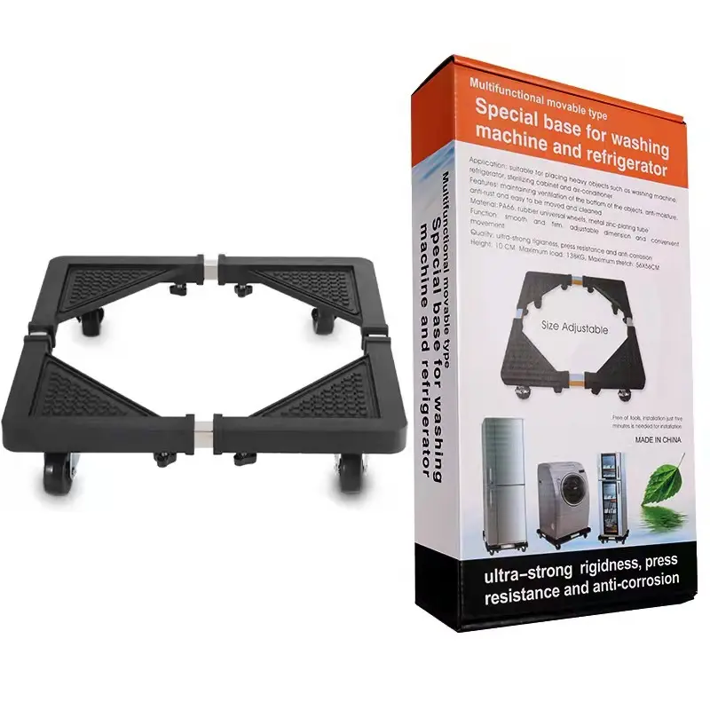 Multi-Purpose Movable Tool Stand - Heavy Base, Omnidirectional Wheels, Portable Design for Home Appliances, Planter Carts