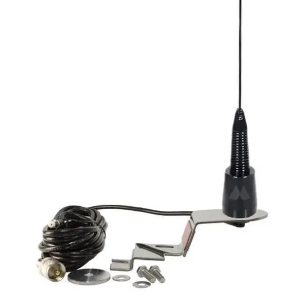 Midland High Gain GMRS Antenna Kit with Stainless Steel Fender Mount, 32-Inch Whip