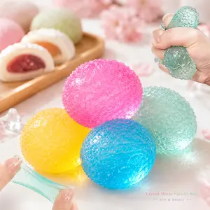 [Dealsforyou] Crystal Mochi Squishy Ball - Handmade TPR Squeeze Stress Relief Toy Gummy texture Fidget  toys for Relaxation & Gifting, restock, dealsforyoudays, summerwins, DFYD
