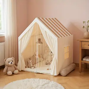 Indoor Outdoor Kids Play Tent, Secret Base and Sleep Tent, Portable Easy Assembly Game House, Washable Playhouse, Christmas Birthday Gift, Portable Play Area
