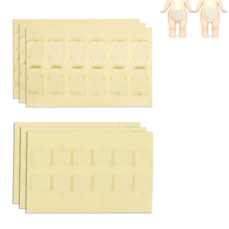 72pcs Adhesive Tape for Angel Hipper, Double-Sided Clear Glue Sticky Putty Removable Mini Figures Sticker Pads Replacement Residue-Free & Secure Hold for DIY Decor-L