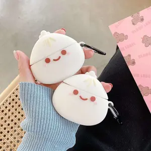 Steamed Buns Airpods Case Keychain Kawaii Accessories