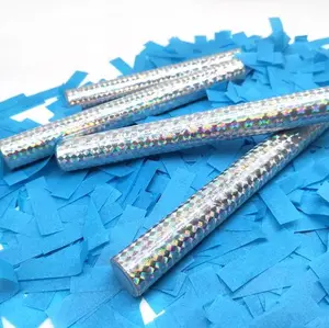 Pink or Blue Tissue Paper Confetti Flick Stick Gender Reveal Party - 14" (Pack of 5, 10, or 15) - Biodegradable Decorations Supplies Decorating