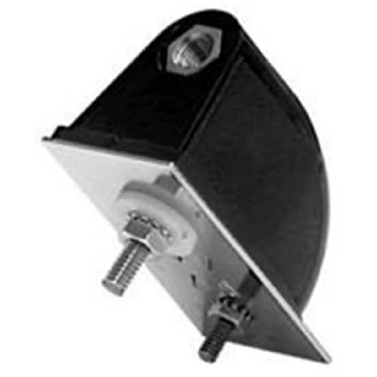 212 MAIN Firestik Molded Plastic Side Mount - Vertical Surface & Wall Compatibility, Concealed Coax Cables, 13/32" (10mm) Hole Fit, Included Coax Connectors