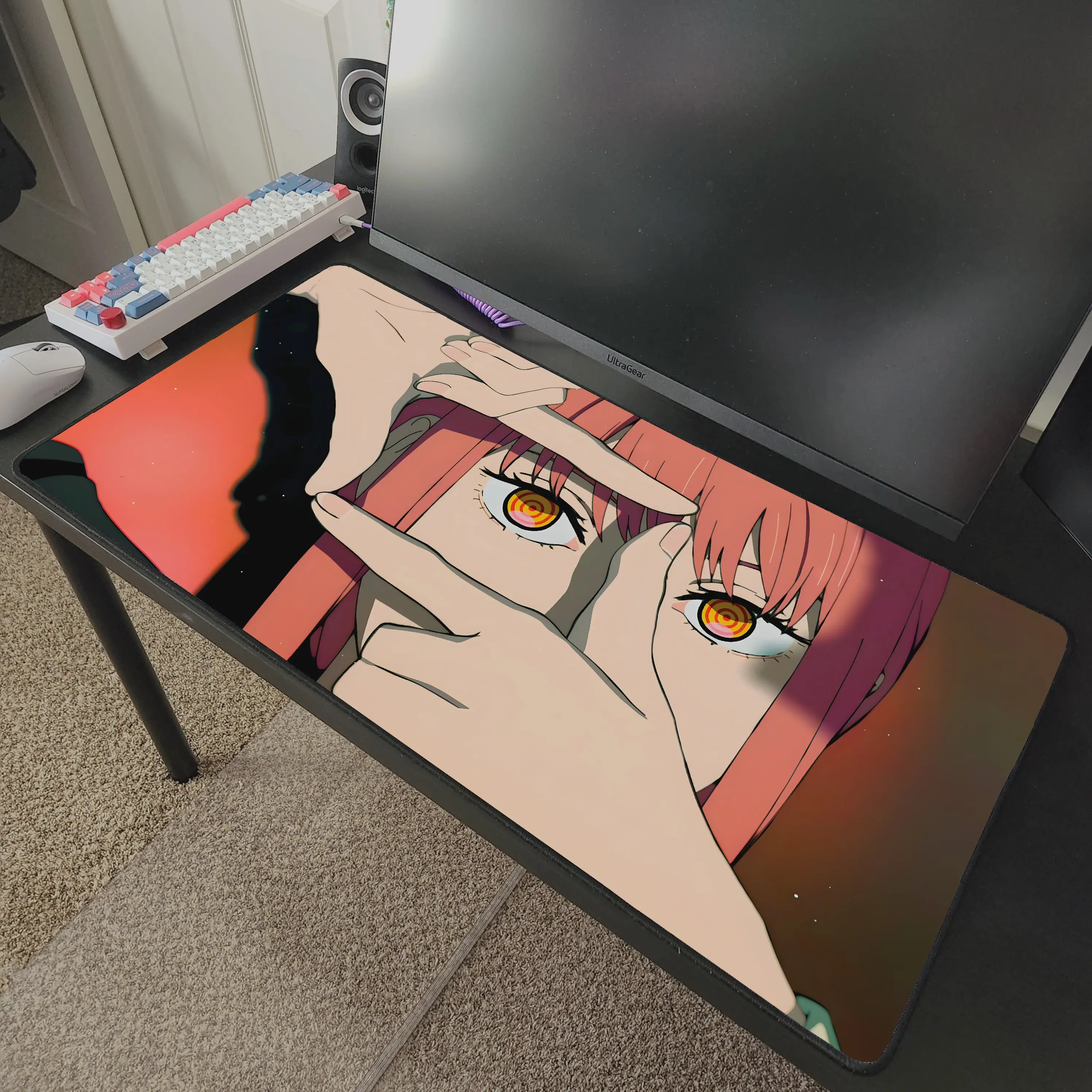 Makima Chainsaw Man Anime Desk Mat Mousepad 31.5" x 15.5"