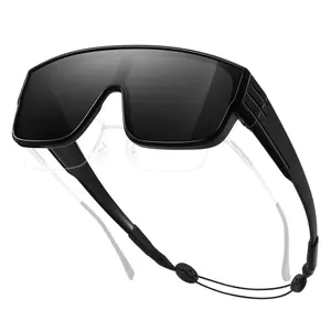 TIANYESY Fit Over Polarized Sunglasses for Women Men, Lightweight TR90 UV400 Shades for Driving Cycling Fishing