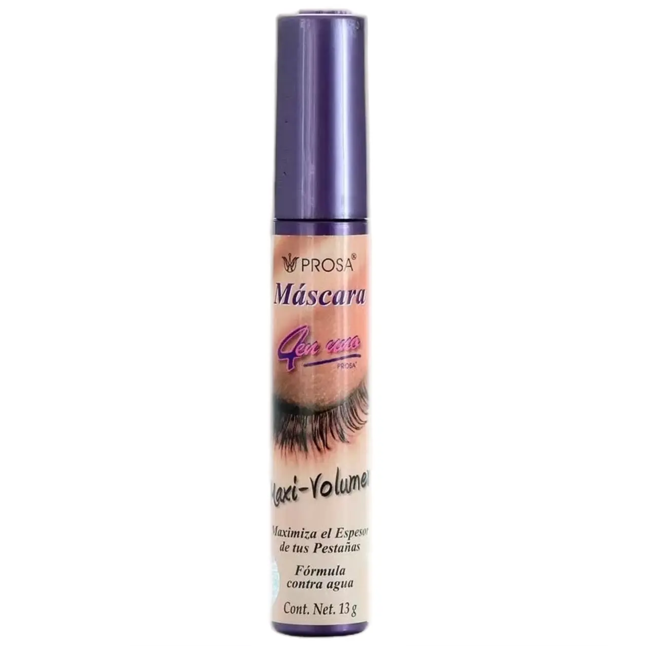 Prosa Maxi-Volume Black - 4 en 1 Eyelash Mascara (purple Cap) - Cosmetic - Makeup