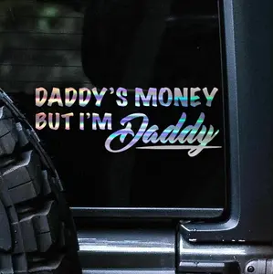 Daddy's Money but I'm Daddy Decal Sticker, Car Decal Stickers for Cars, Trucks and Automobiles, Gifts for Dad, Funny Decals for him, Permanent Outdoor Vinyl