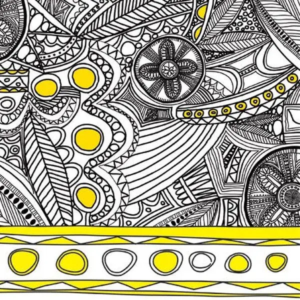Black & Yellow Luncheon Napkins