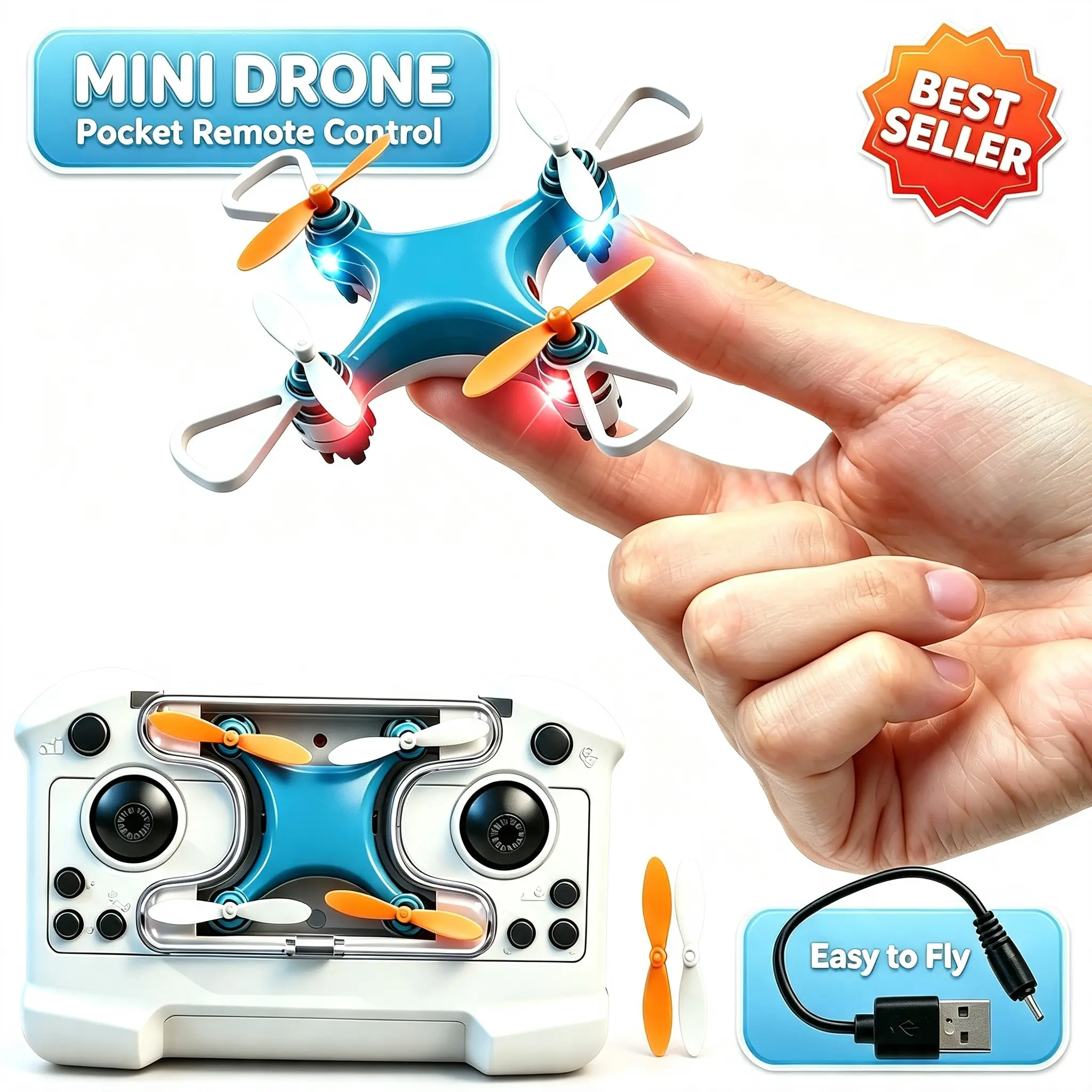Kids Mini Remote Control Drone, Altitude Hold Micro Quadcopter, Stable Flight Beginner RC Flying Toy, High Playability Indoor Aircraft, Easy To Operate Hobby Gift For Boys Girls | Toys & Hobbies
