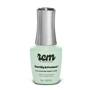 Red Carpet Manicure Fortify & Protect Icing On Top - Mint Green Creme Gel Polish for Strong, Healthy Nails - Infused with Vitamin A & Biotin, 9ml.