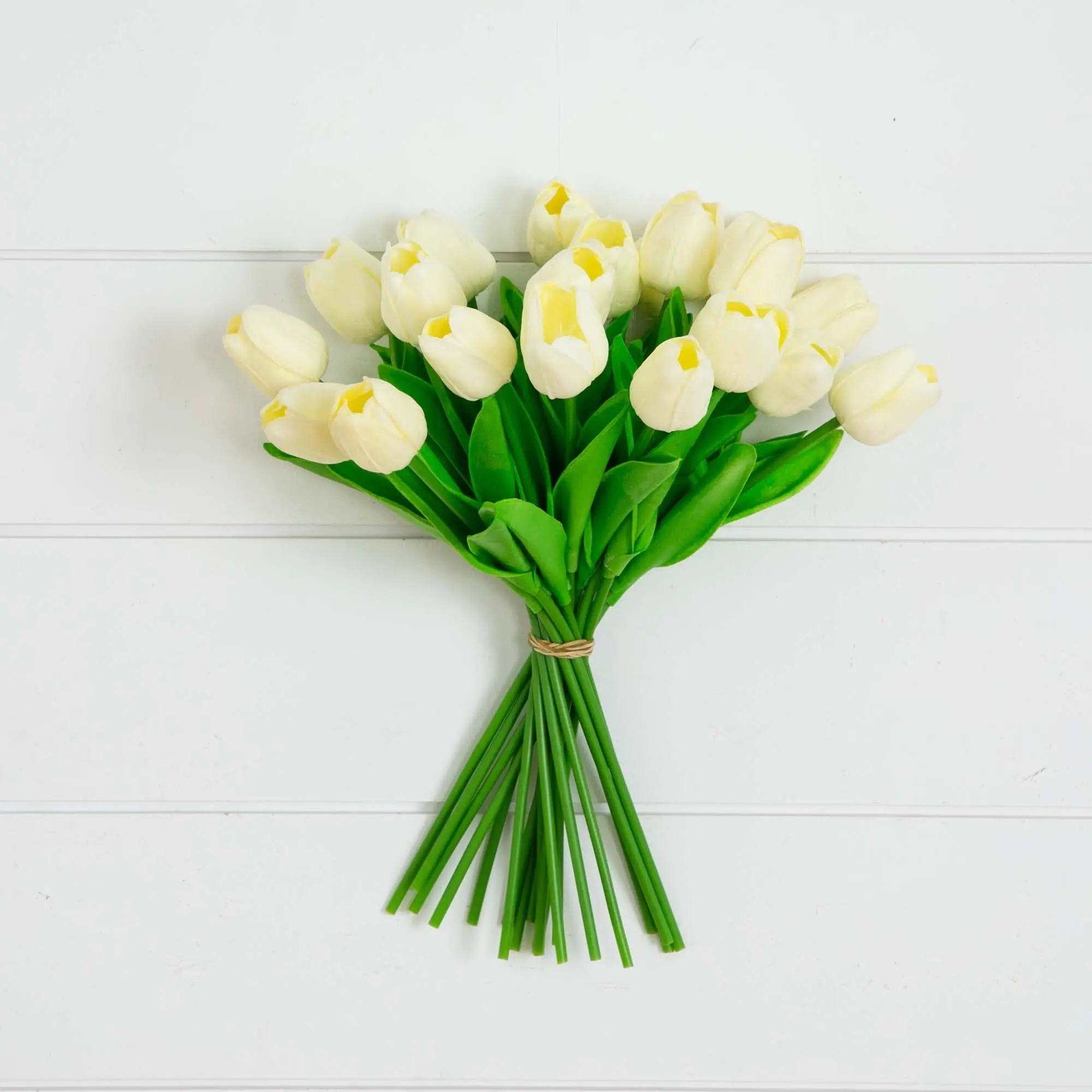 13” Artificial White Tulip Flower Bundle - Set of 20 13” Artificial White Tulip Flower Bundle - Set of 20