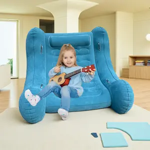 Portable Inflatable Rocker for Kids & Adults – Lightweight Air-Filled Lounger with Rocking Base, Handles & Fast Inflation – Perfect for Beach, Backyard, RV, and Tent