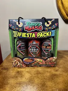 Fiesta Pack: 3-in-1 Authentic Mexican Marinade Bundle by The Red Tacos (48 oz Total)