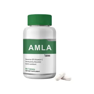 Natural Amla Extract Dietary Pills, Vitamin C Source, Antioxidant Immune Support, Gut Health & Radiant Skin, 60 Caps Per Bottle