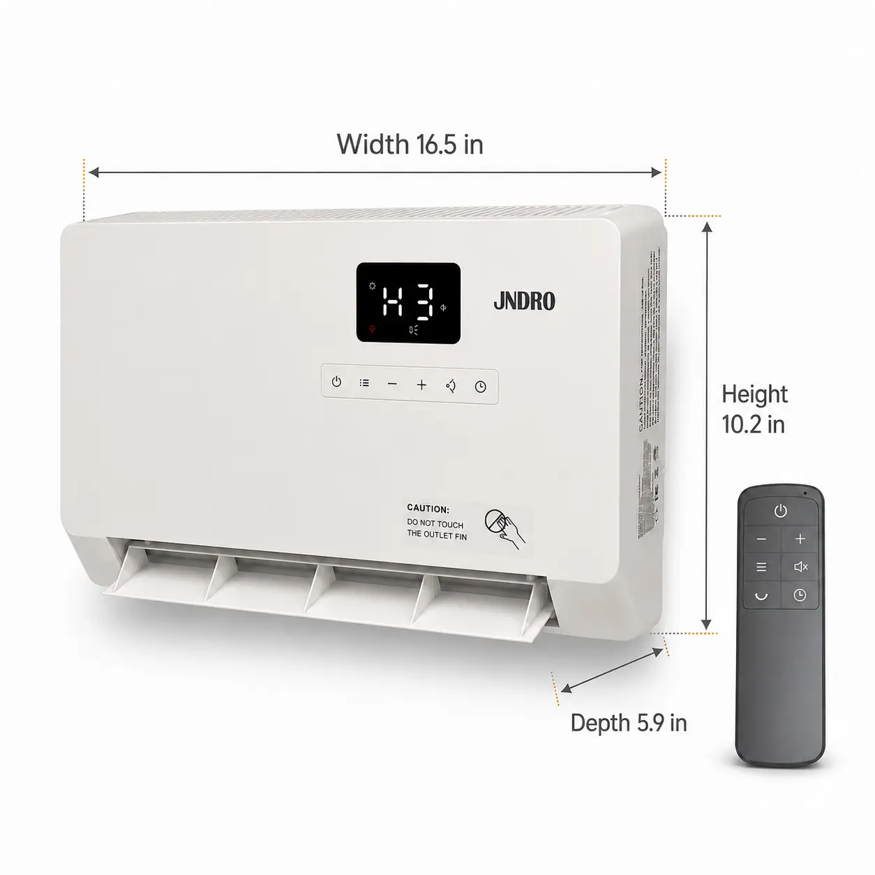 【No AC】Smart Wall Heater, 1500W Fast Heating Electric Space Heater for Indoor Use, Wall Mounted Panel Heater with Oscillation Modes, 24-Hour Timer Overheat Protection for Bedroom, Bathroom, Office Heating System Adjustable Heating