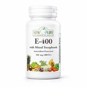 New Life E-400 Vitamin E-400 IU Mixed Tocopherols 100 Softgels Antioxidant Protection 268mg Dietary Supplement for Health & Beauty