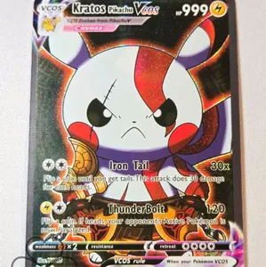 Kratos Pikachu Cosplay Custom Fan Art Card