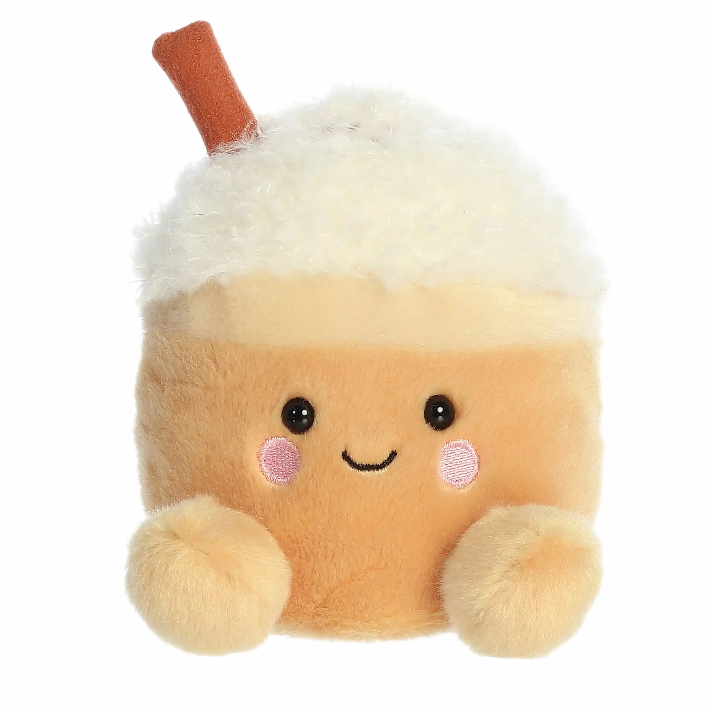 Palm Pals Festive Speckle Pumpkin Spice Latte 5 inch Orange Mini Soft Plush Collectable Stuffed Animal