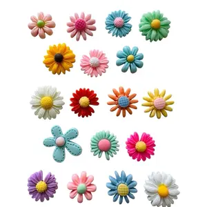 Pretty Flowers! Shoe Charms 5 Random Pack-Unique Designs for Clogs & Slides Perfect Addition for Adults and Kids' Footwear