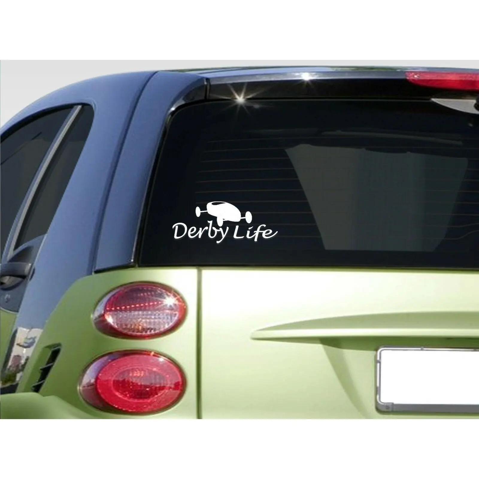 Derby Life 8" sticker *E886* SOAP BOX DERBY CAR WHEELS WOOD KIT racing helmet