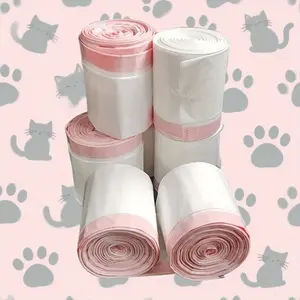 Heavy Duty Leak-Proof Cat Litter Box Liners with Drawstring Extra Large, Tear & Odor Resistant Fits Automatic Litter Boxes For Indoor & Outdoor Use