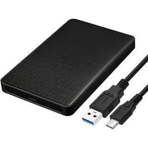 Cablecc USB-C Type-C to 2.5 Inch SATA SSD HDD External Hard Disk Enclosure for Laptop & PC